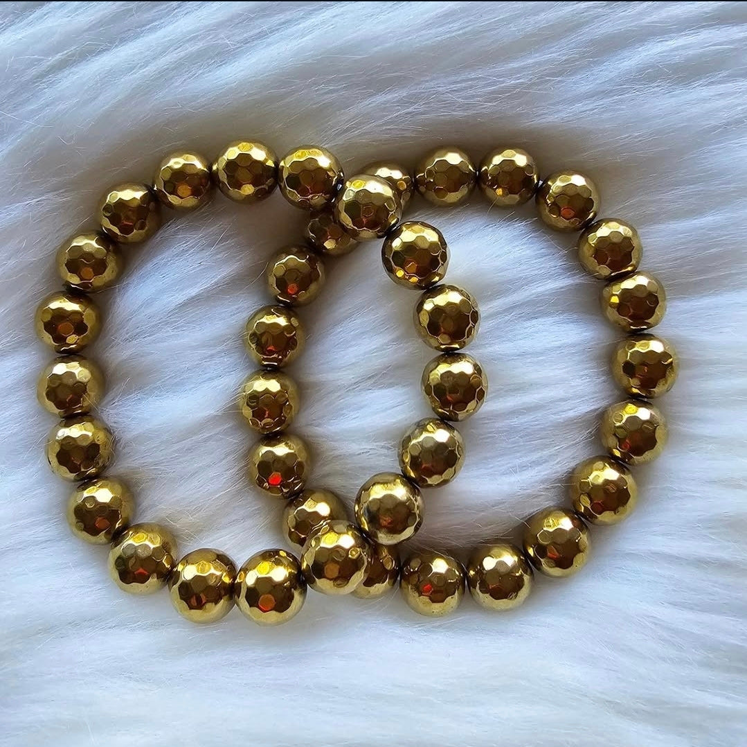 Gold Hematite 10mm